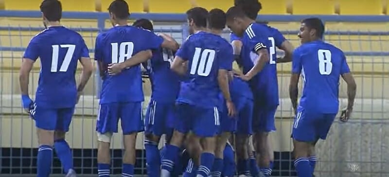 U23 Kuwait mở tỷ số từ bóng chết