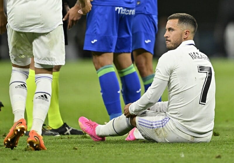 Eden Hazard thường xuyên gặp chấn thương và không đóng góp được nhiều về mặt chuyên môn.
