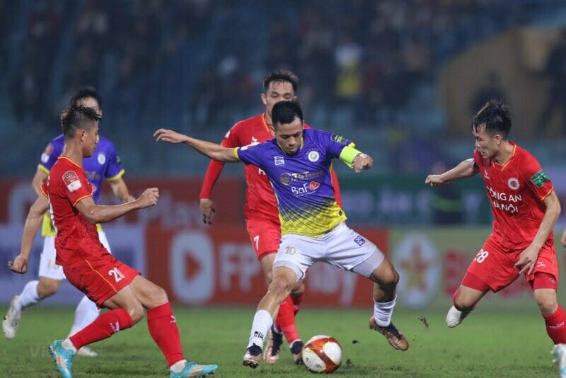 Công an Hà Nội và Hà Nội là trận chung kết sớm của V-League mùa giải này (Ảnh: VPF)
