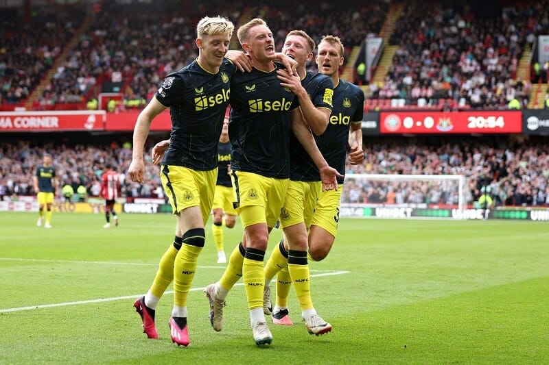 Newcastle là đội có được bàn mở tỷ số.