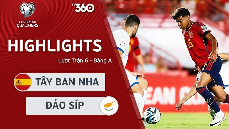 Tây Ban Nha vs Đảo Síp, vòng loại Euro 2024