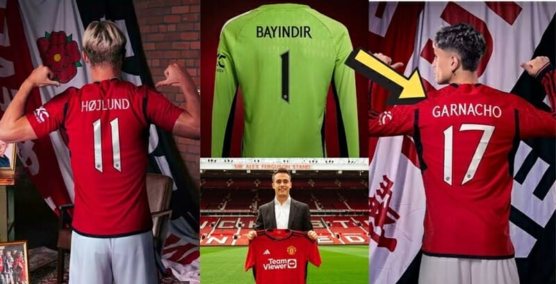 Man Utd thông báo số áo cho các cầu thủ.