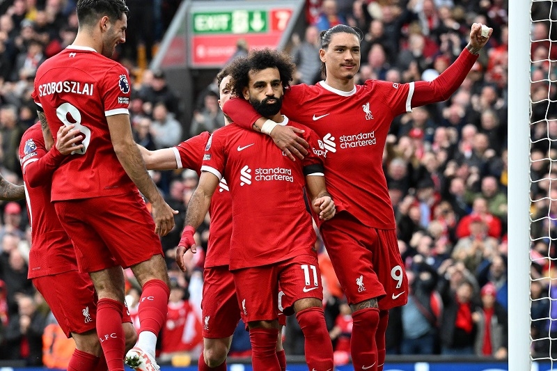 Darwin Nunez đang trở thành đối tác ăn ý với Mohamed Salah.