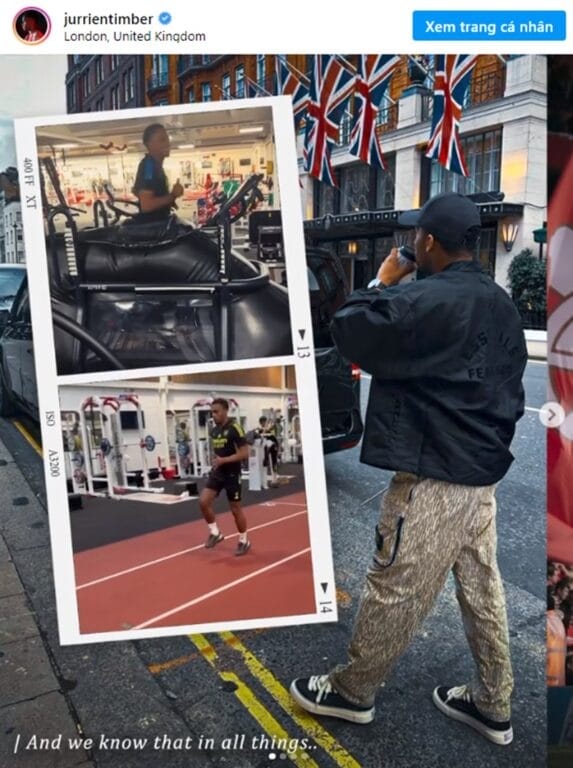 Timber chia sẻ quá trình hồi phục chấn thương.