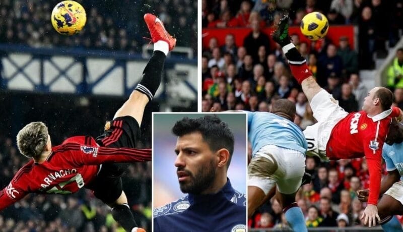 Rooney hay Garnacho ngả bàn đèn đẹp hơn? Thú vị với đáp án của Aguero