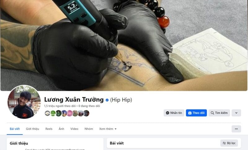 Xuân Trường là một trong những cầu thủ có lượt theo dõi nhiều nhất Việt Nam