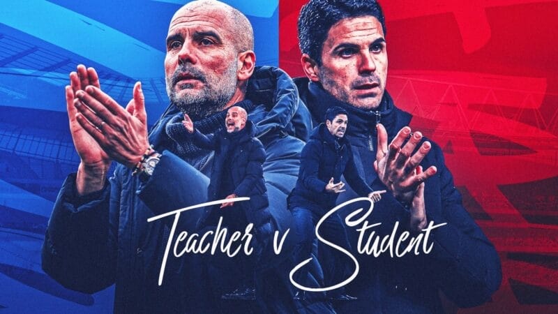 Màn chạm trán đầy duyên nợ giữa Pep và Arteta 
