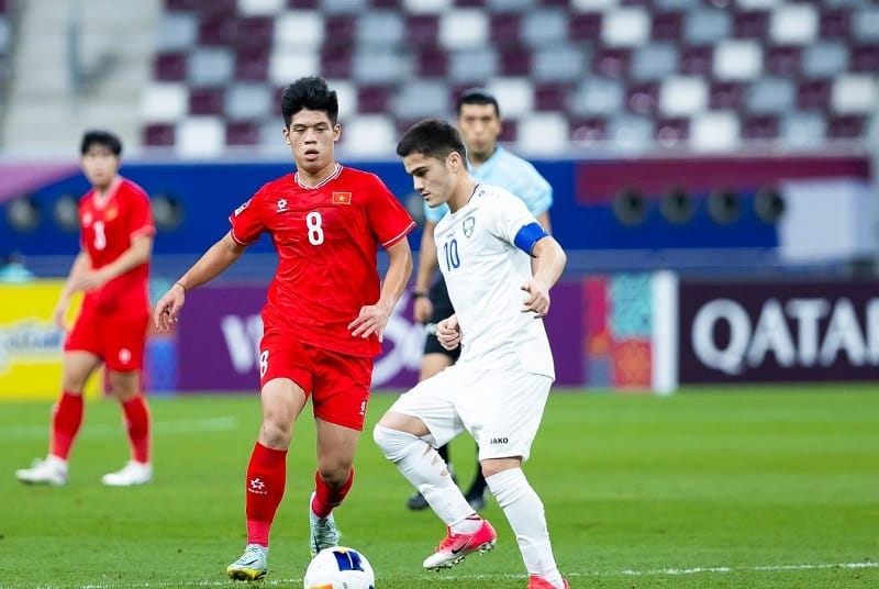 U23 Việt Nam thua U23 Uzbekistan với tỷ số 0-3 (Ảnh: VFF).