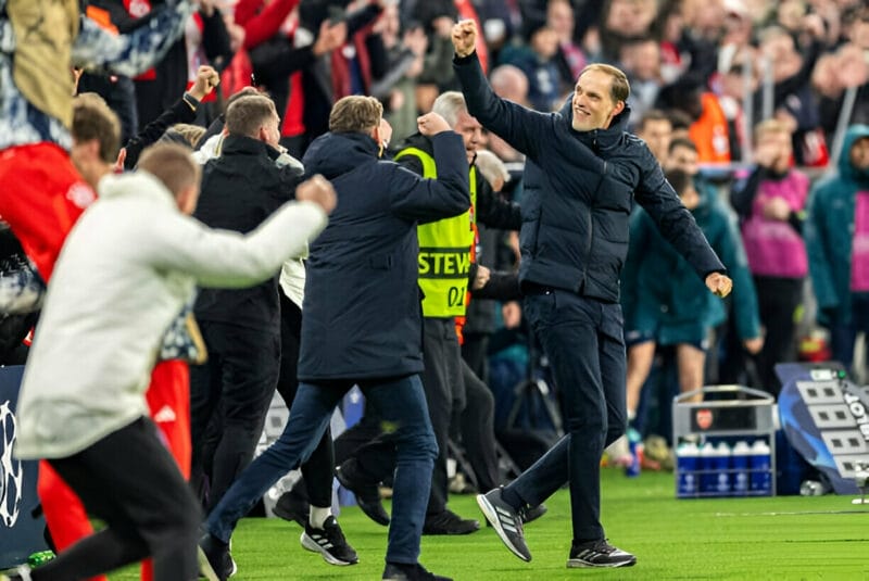 Thomas Tuchel và Bayern Munich đã bị dồn vào đường cùng ở mùa giải này (Ảnh: Getty).