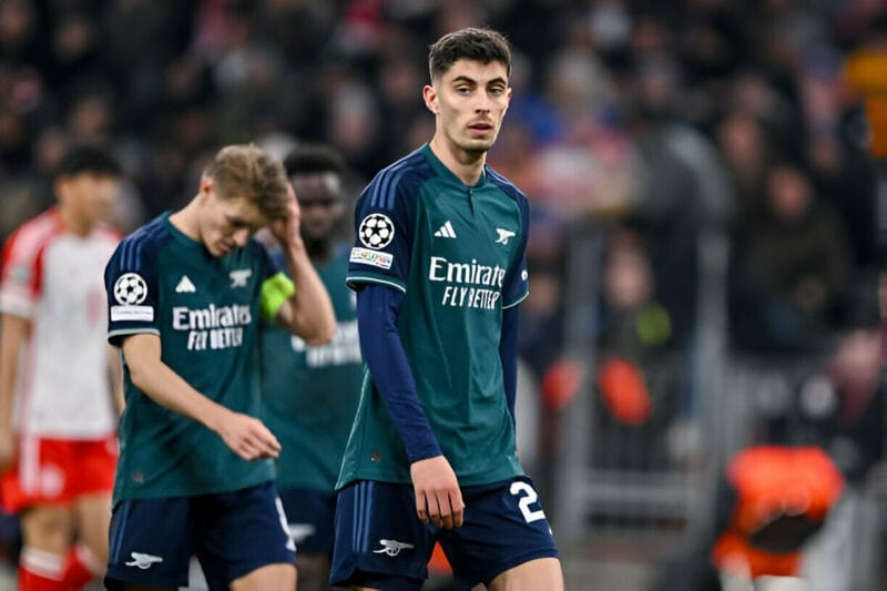 Arsenal đã bị loại khỏi Champions League.