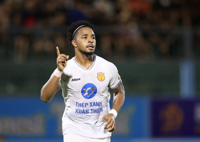 Nam Định sẽ không có Rafaelson ở trận đấu tới (Ảnh: Báo Nam Định)