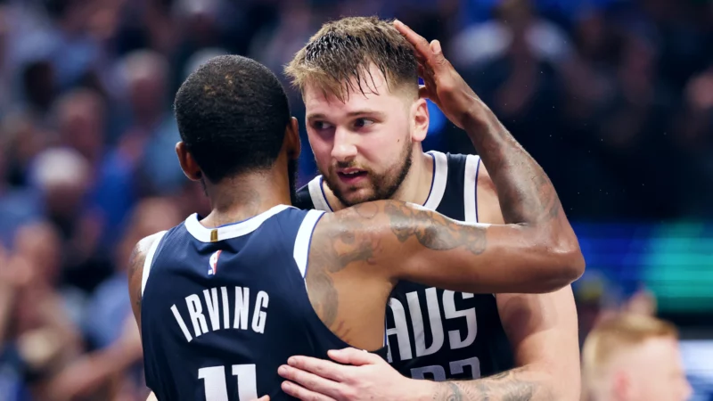 Luka Doncic và Kyrie Irving tỏa sáng giúp Mavericks giành chiến thắng.