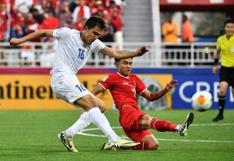 U23 Uzbekistan hạ U23 Indonesia ở bán kết. (Ảnh: AFC)