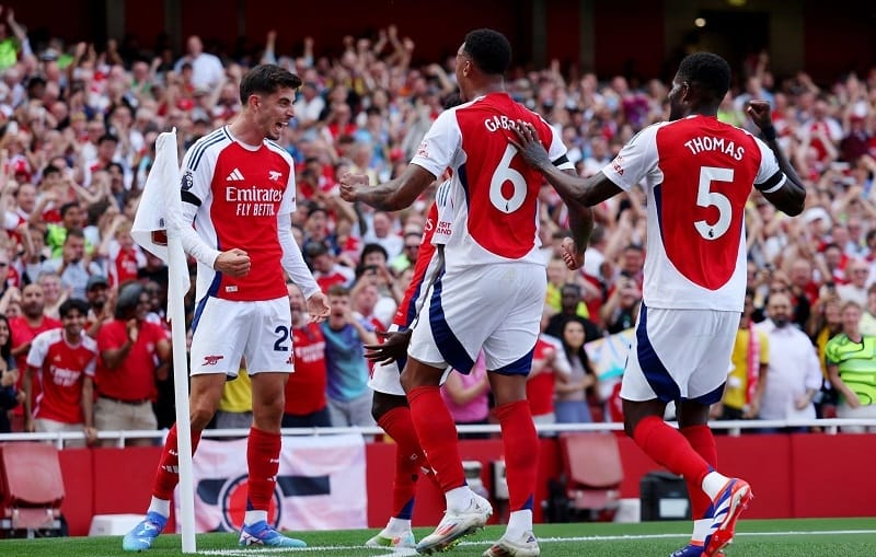 Kết quả bóng đá Arsenal vs Wolves: Havertz và Saka giúp Pháo thủ khởi đầu như mơ
