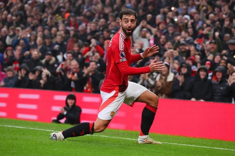 Bruno Fernandes thi đấu ấn tượng trong chiến thắng của Man United