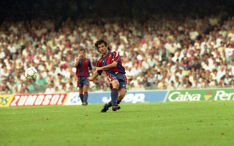 José Mari Bakero cống hiến cho Barca trong 8 năm rưỡi